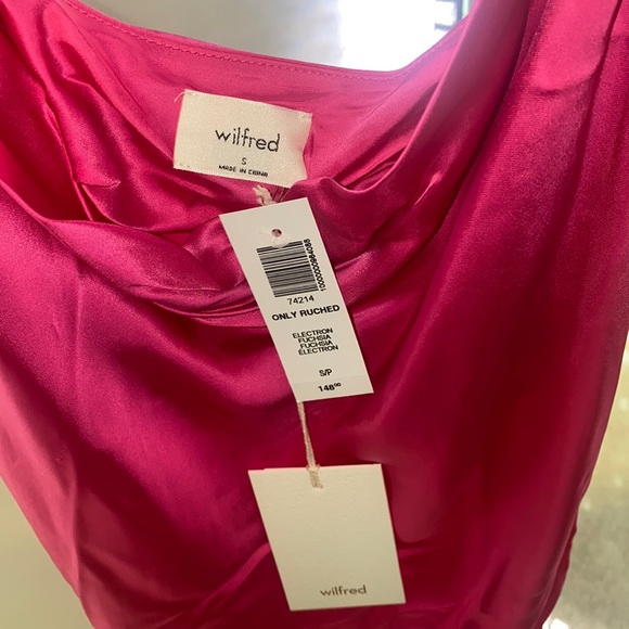 Aritzia pink only ruched slip dress - Picture 4 of 4